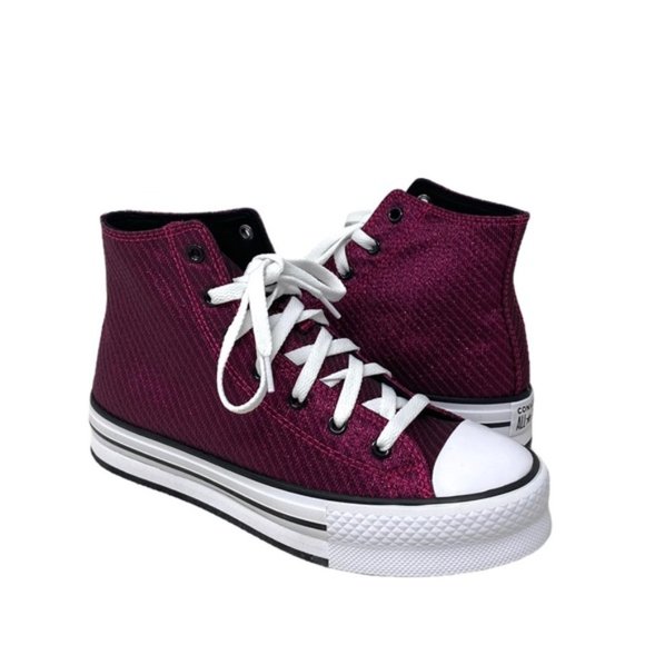 Converse Chuck Taylor Lift Platform SB Shoes Women Kid Canvas Prime Pink A05496C - Picture 4 of 9